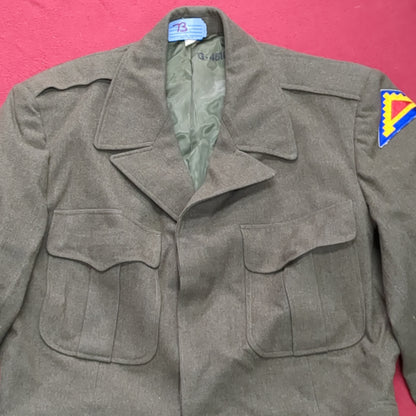 WWII ODM-1950 40 Regular Army Ike Wool Uniform Vintage Jacket (aa13-73)