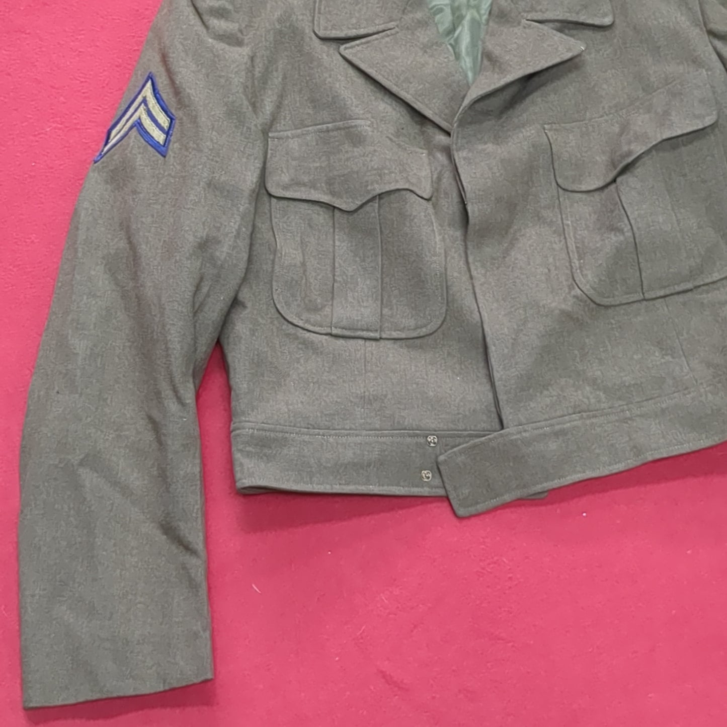 WWII ODM-1950 40 Regular Army Ike Wool Uniform Vintage Jacket (aa13-73)