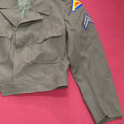 WWII ODM-1950 40 Regular Army Ike Wool Uniform Vintage Jacket (aa13-73)