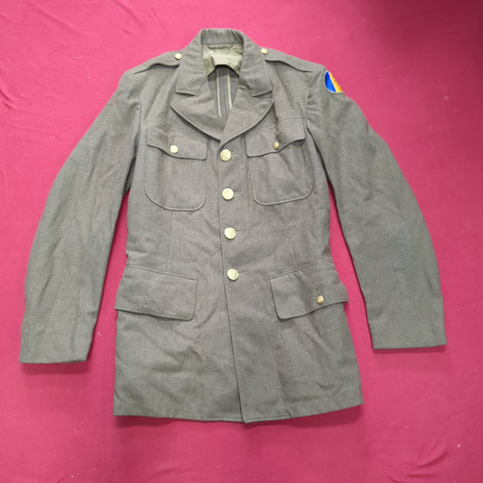 WWII 1941 37 Regular Army Wool Uniform Vintage Jacket (aa13-63)