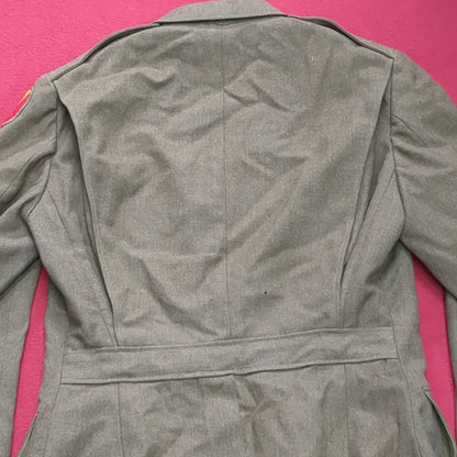 WWII 1941 37 Regular Army Wool Uniform Vintage Jacket (26a63)
