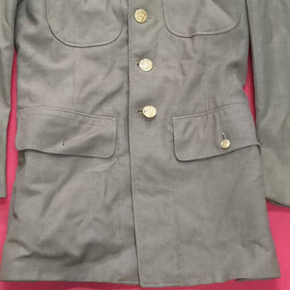 WWII 1941 35 Long 35L Army Wool Uniform Vintage Jacket (aa13-65)