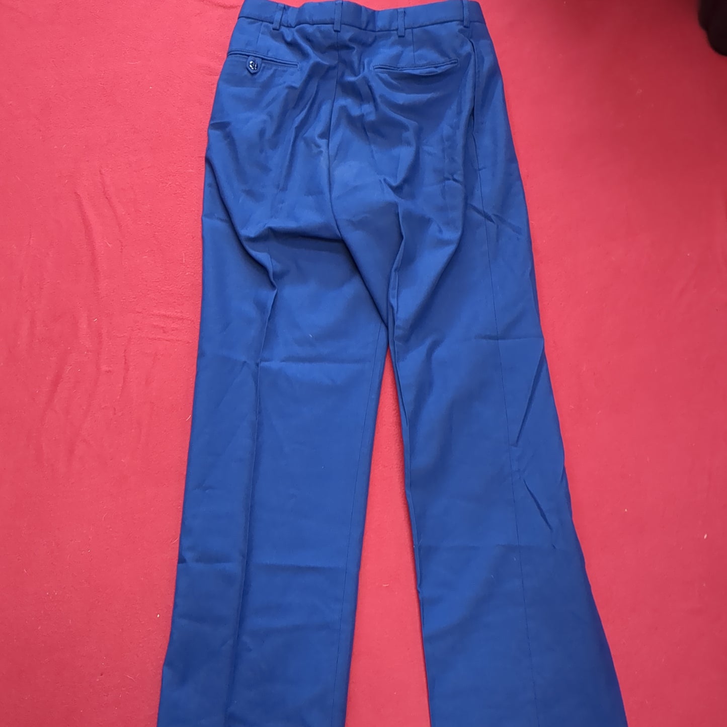 US Army ASU 33x34 Enlisted Unstriped Pants Trouser Dress Blue (31a166)