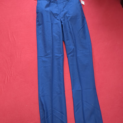 US Army ASU 33 Regular Enlisted Unhemmed Unstriped Pants Trouser Dress Blue (aa08-168)