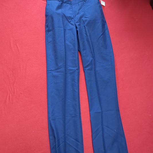 US Army ASU 33 Regular Enlisted Unhemmed Unstriped Pants Trouser Dress Blue (aa08-168)