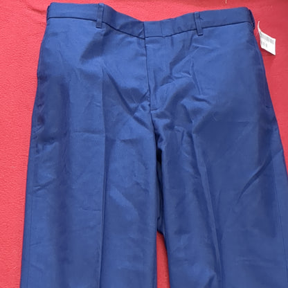 US Army ASU 33 Regular Enlisted Unhemmed Unstriped Pants Trouser Dress Blue (aa08-168)