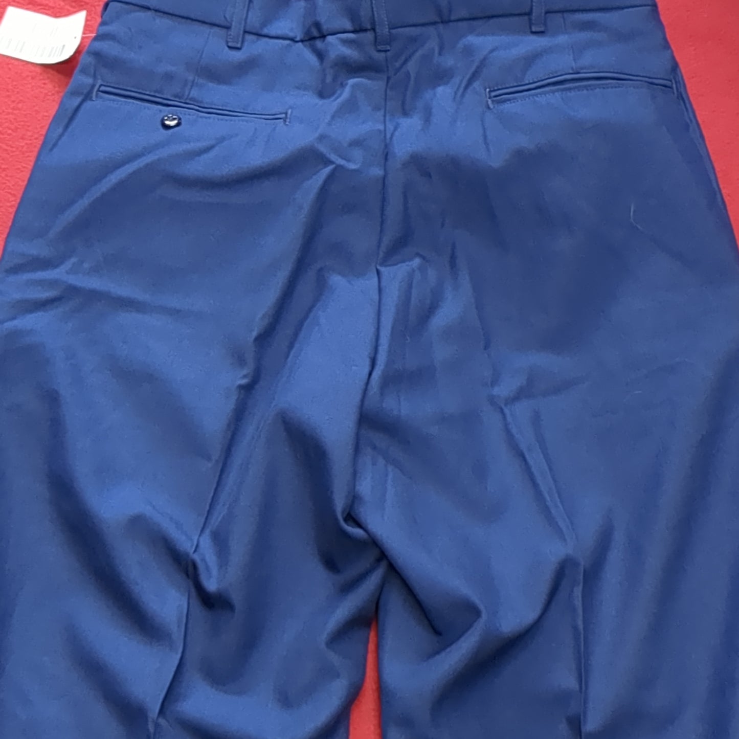 US Army ASU 33 Regular Enlisted Unhemmed Unstriped Pants Trouser Dress Blue (aa08-168)