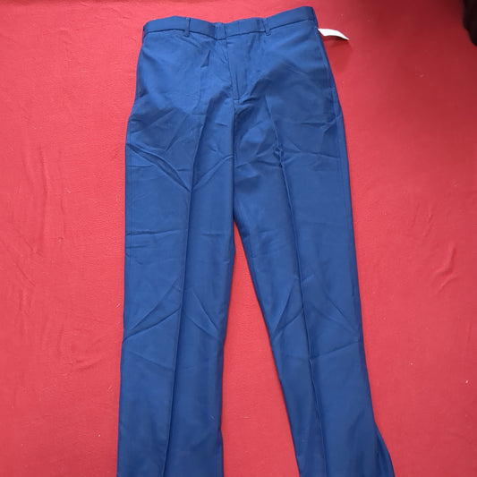 US Army ASU 34 Regular Enlisted Unhemmed Unstriped Pants Trouser Dress Blue (aa08-170)