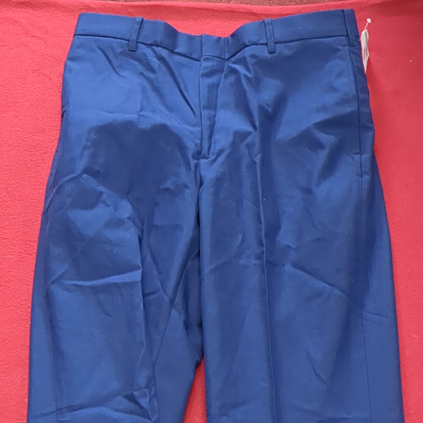 US Army ASU 33 Regular Enlisted Unhemmed Unstriped Pants Trouser Dress Blue (aa08-197)