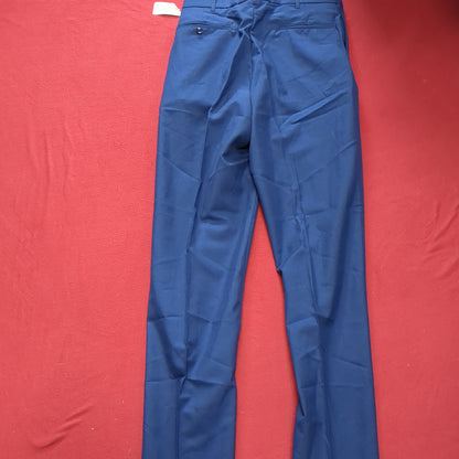 US Army ASU 33 Regular Enlisted Unhemmed Unstriped Pants Trouser Dress Blue (aa08-197)