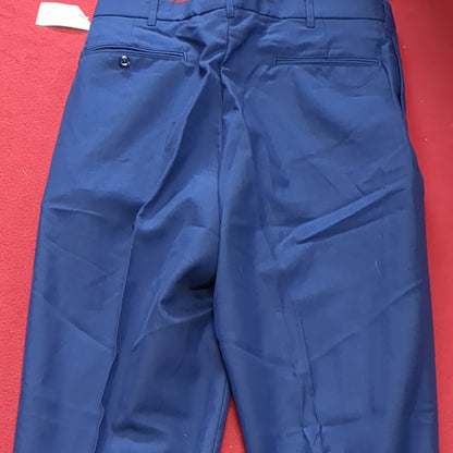 US Army ASU 33 Regular Enlisted Unhemmed Unstriped Pants Trouser Dress Blue (aa08-197)