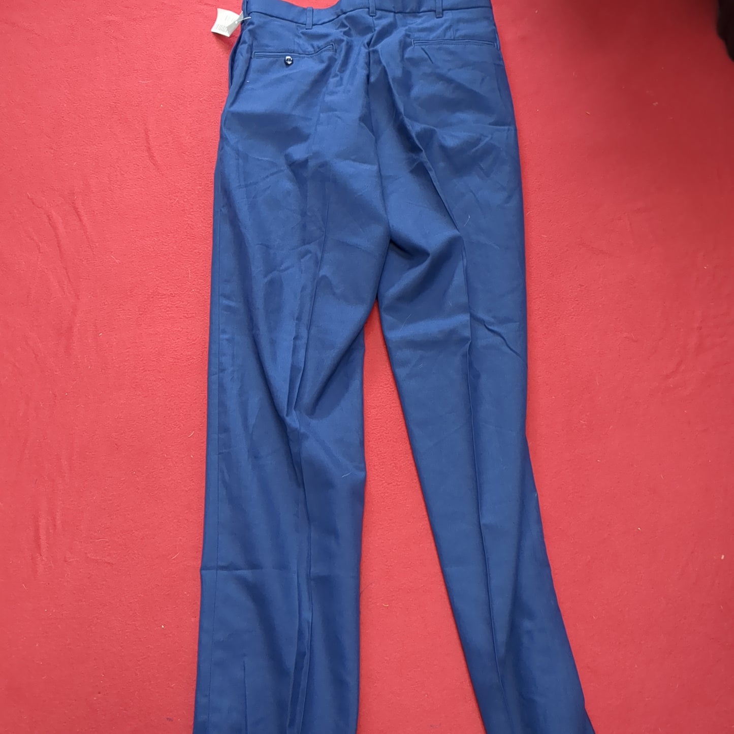 US Army ASU 33 Regular Enlisted Unhemmed Unstriped Pants Trouser Dress Blue (aa08-177)