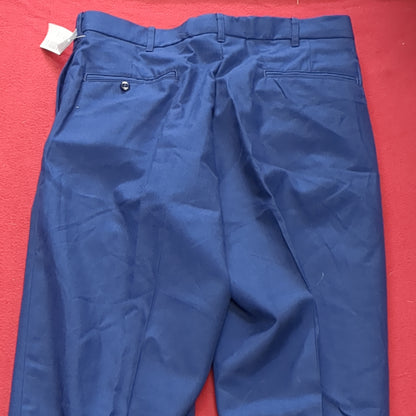 US Army ASU 33 Regular Enlisted Unhemmed Unstriped Pants Trouser Dress Blue (aa08-177)