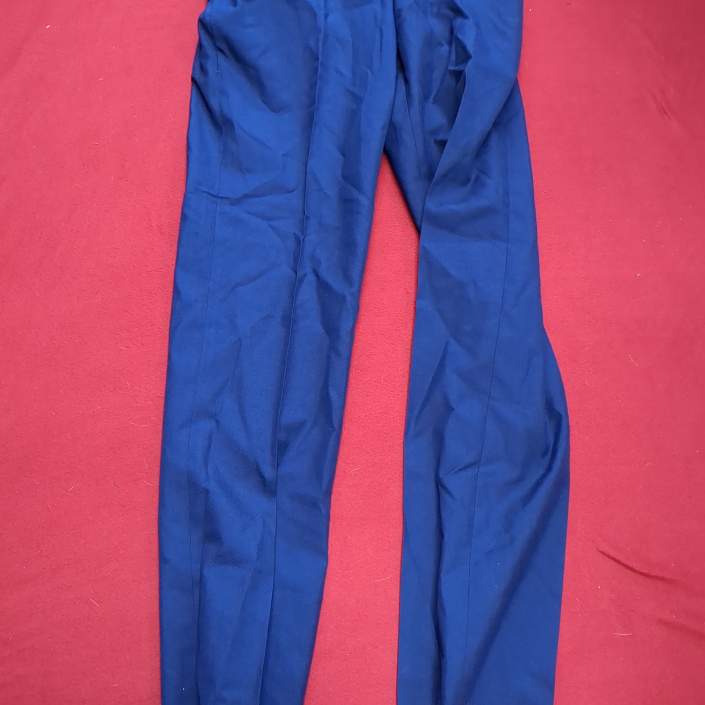 NWT US Army ASU 34 Regular Enlisted Unhemmed Unstriped Pants Trouser Dress Blue (aa14-11)