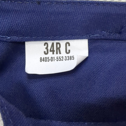 NWT US Army ASU 34 Regular Enlisted Unhemmed Unstriped Pants Trouser Dress Blue (aa14-11)