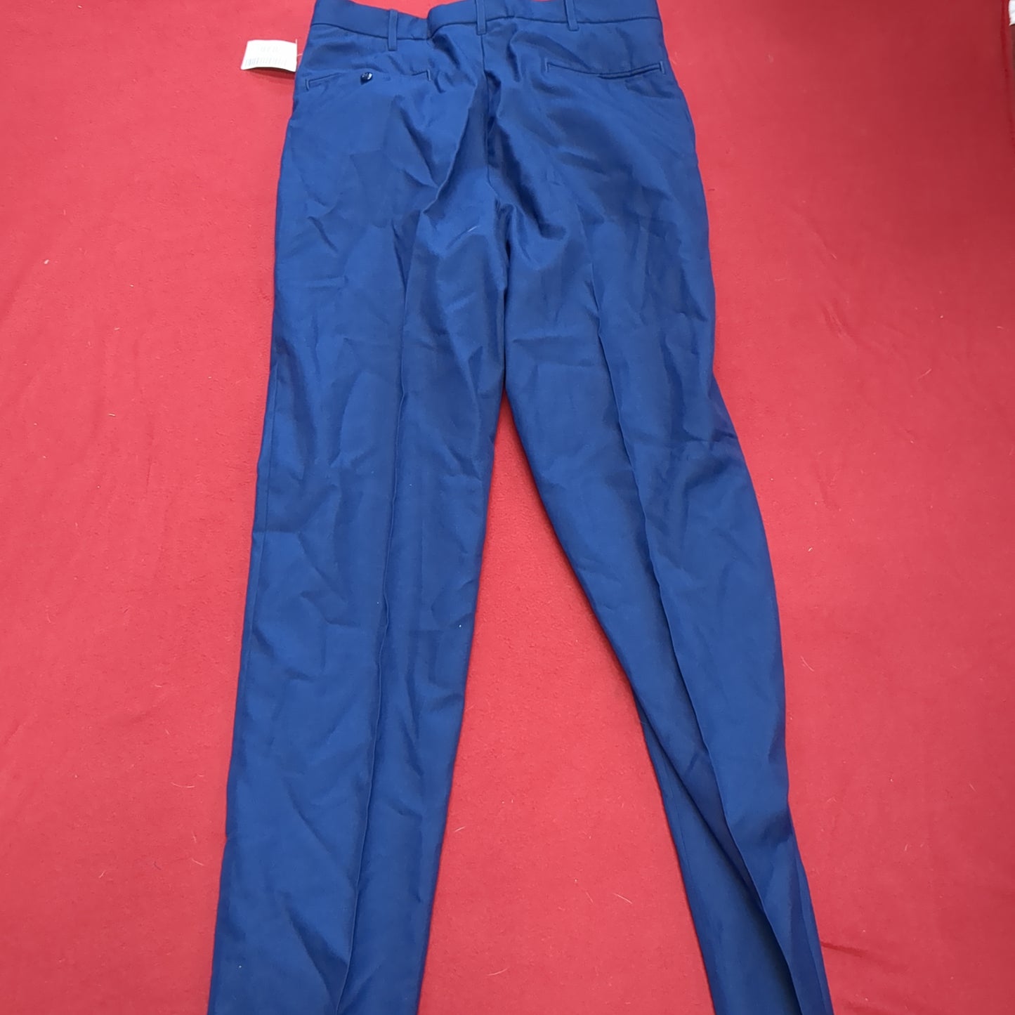 NWT US Army ASU 34 Regular Enlisted Unhemmed Unstriped Pants Trouser Dress Blue (aa14-11)