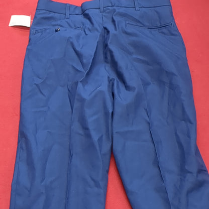 NWT US Army ASU 34 Regular Enlisted Unhemmed Unstriped Pants Trouser Dress Blue (aa14-11)