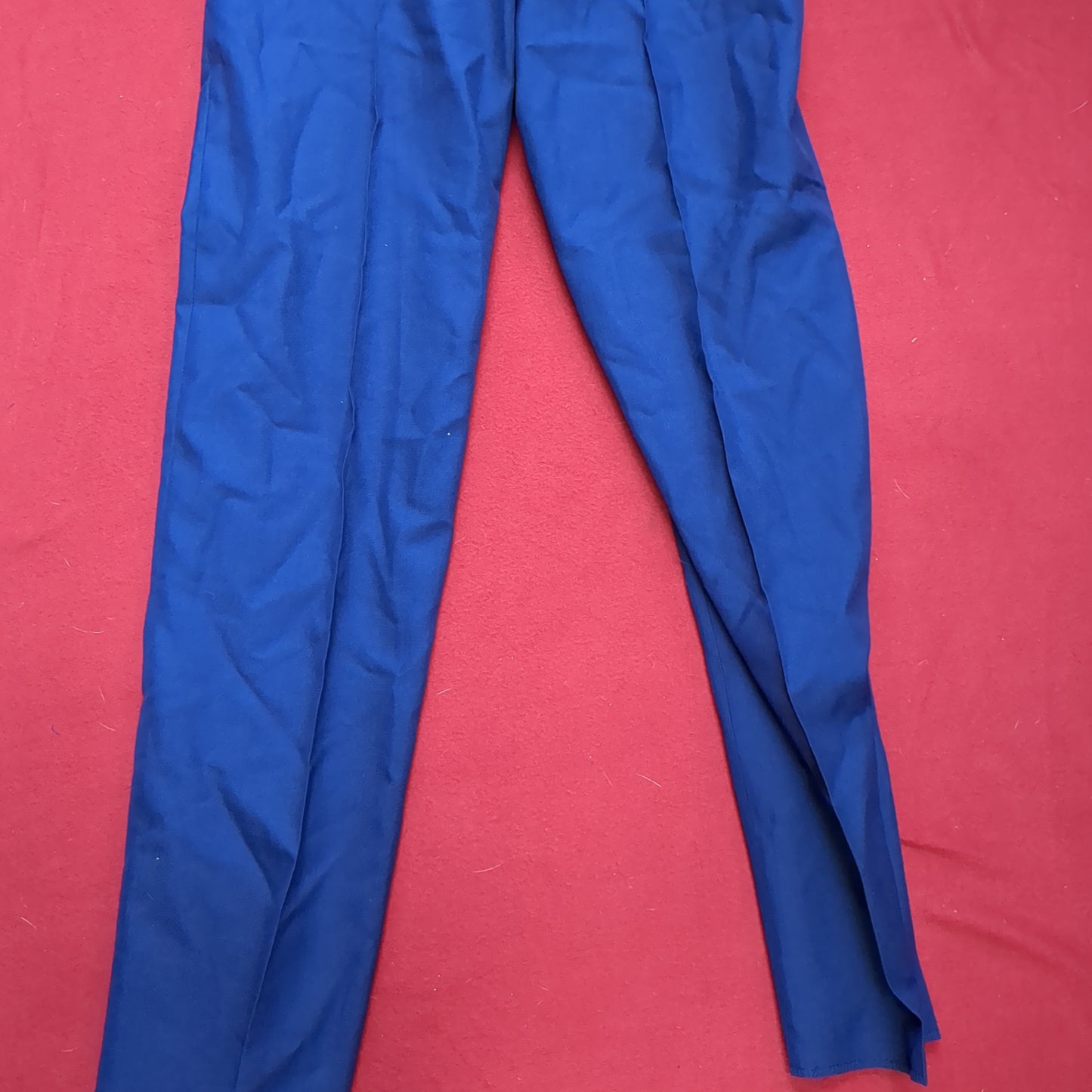 NWT US Army ASU 34 Regular Enlisted Unhemmed Unstriped Pants Trouser Dress Blue (aa14-11)