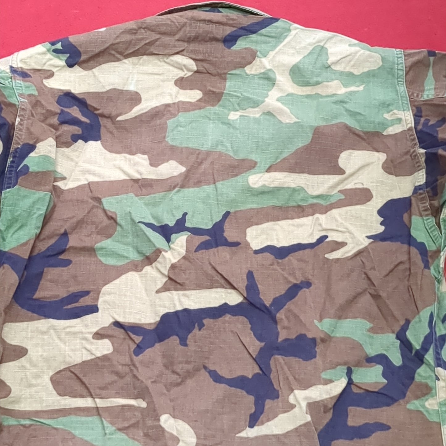 US Army Woodland Camo Hot Weather Coat Size Medium Short (aa14-25)