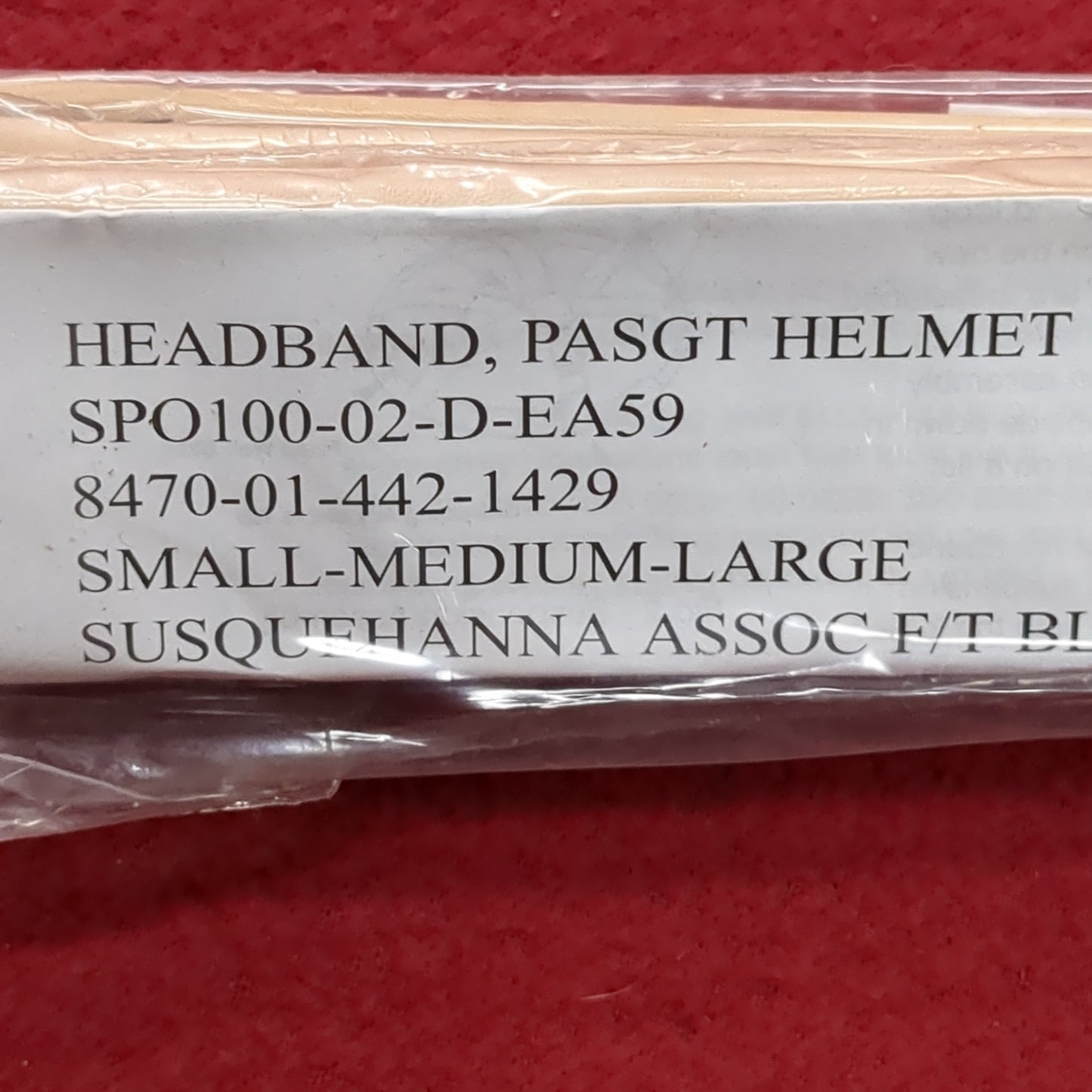 Two PASGT Helmet Headband Small-Medium-Large  (30a32)