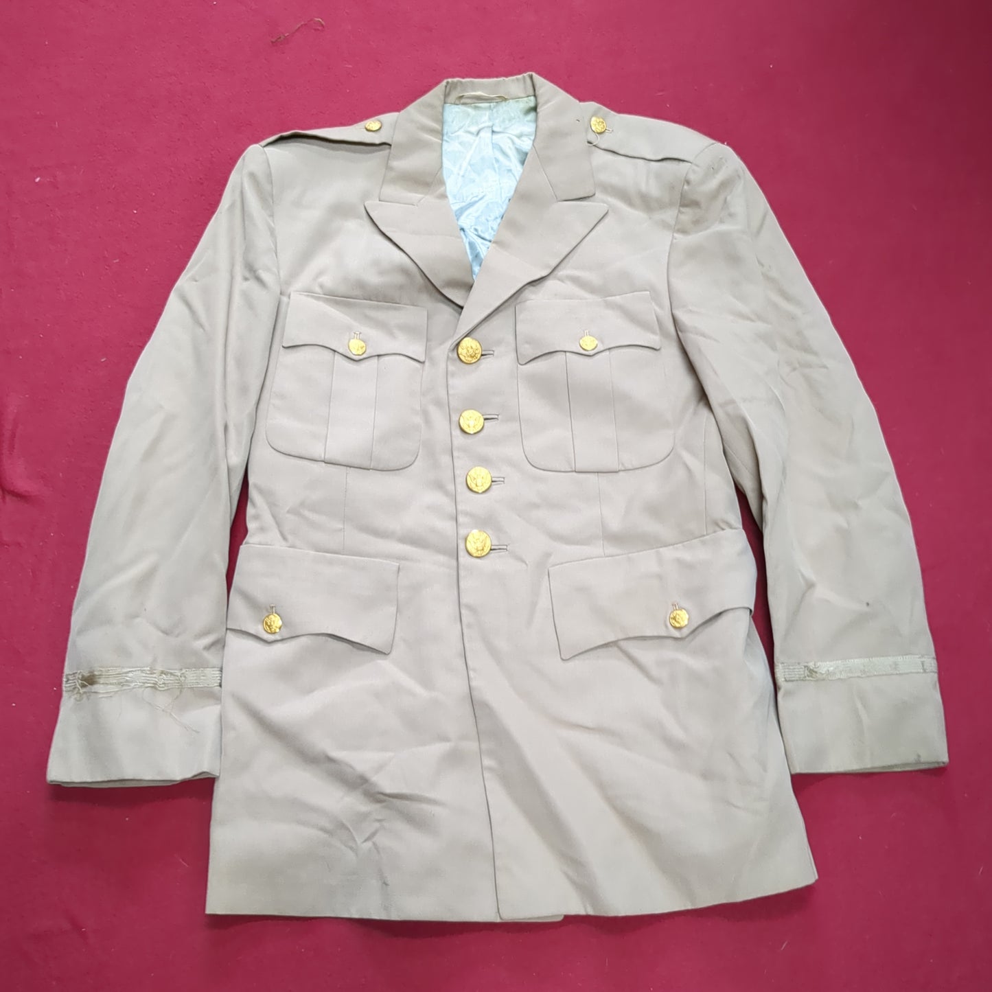 WWII 37S Khaki Uniform Coat Jacket (j1r)