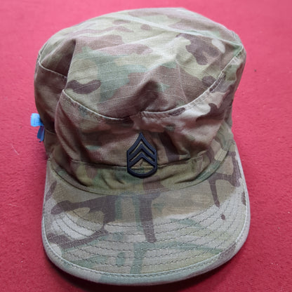 US Army OCP Patrol Cap with Rank Pin Size 6 7/8  (J26- (ab15-C15)