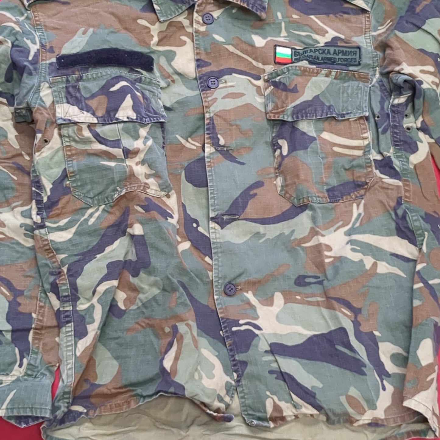 Bulgarian Army Foreign BDU Woodland Top Uniform (j14 ab03-e)