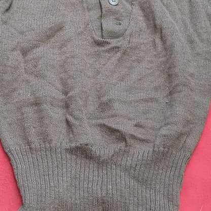 '89 Medium Man's OD Wool Sweater Vintage (j09 ab02-k)