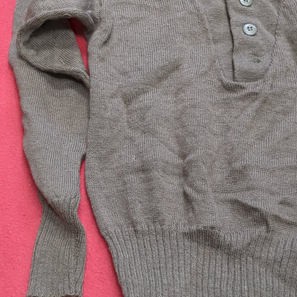 '89 Medium Man's OD Wool Sweater Vintage (j09 ab02-k)