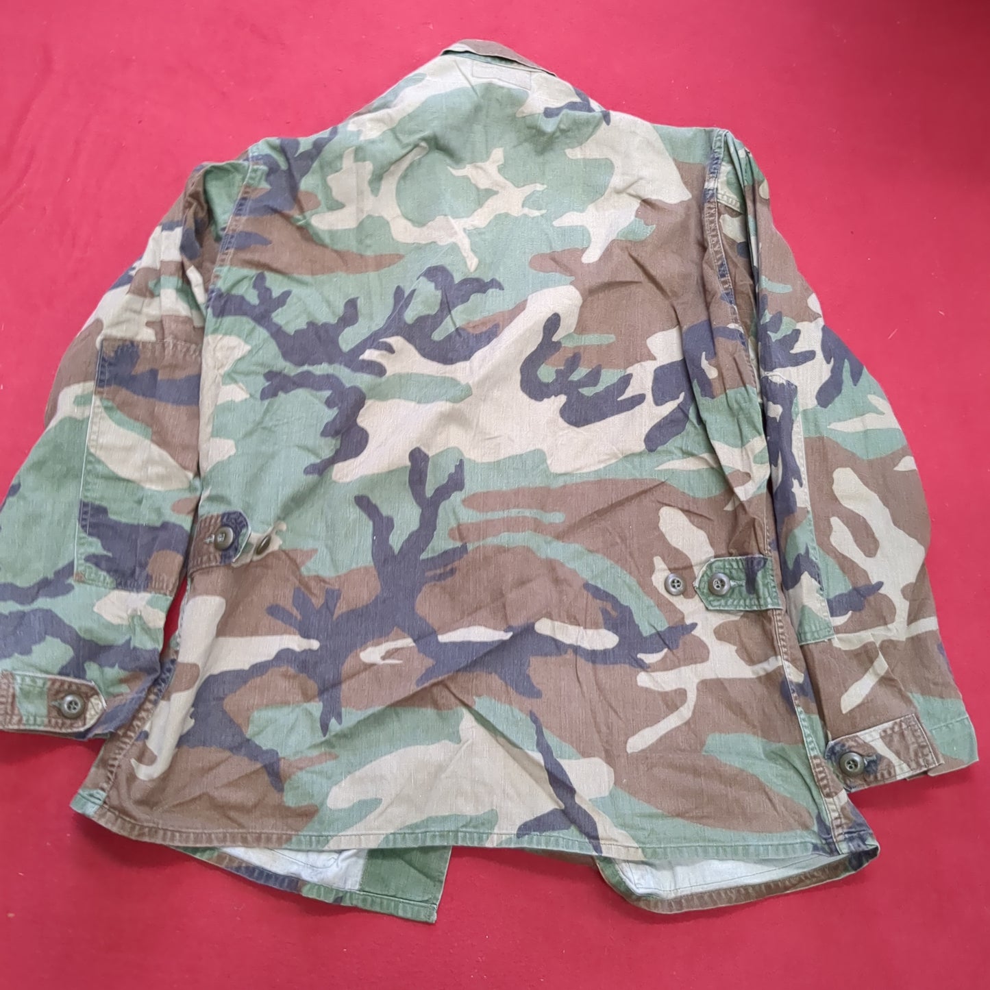 US Army Woodland Camo Combat Coat Size Medium Short (aa01-29)