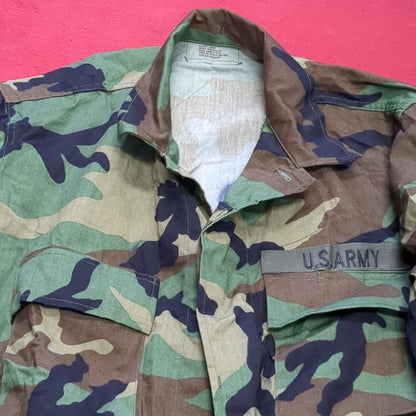 US Army Woodland Camo Combat Coat Size Medium Short (aa01-28)