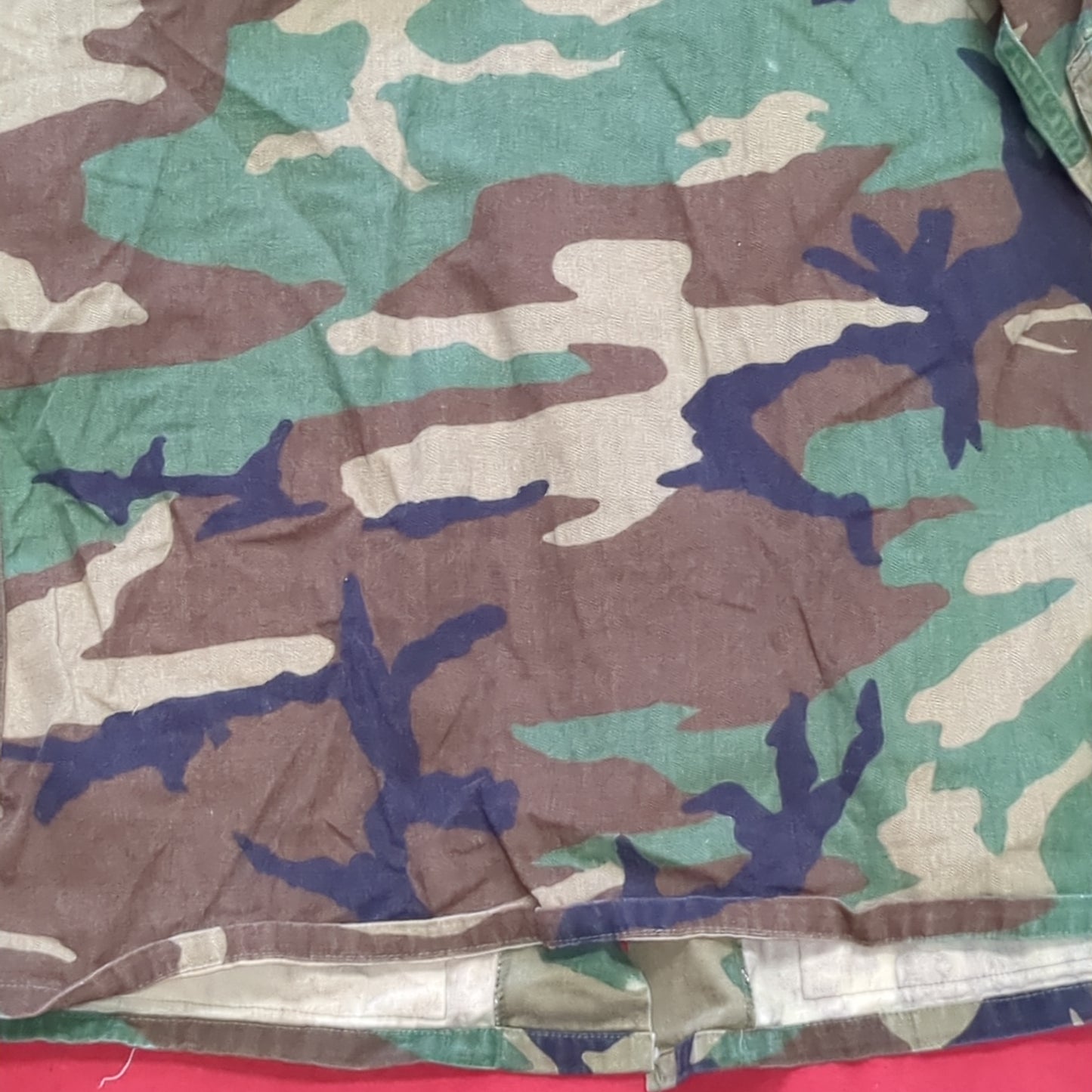 US Army Woodland Camo Combat Coat Size Medium Short (aa01-26)