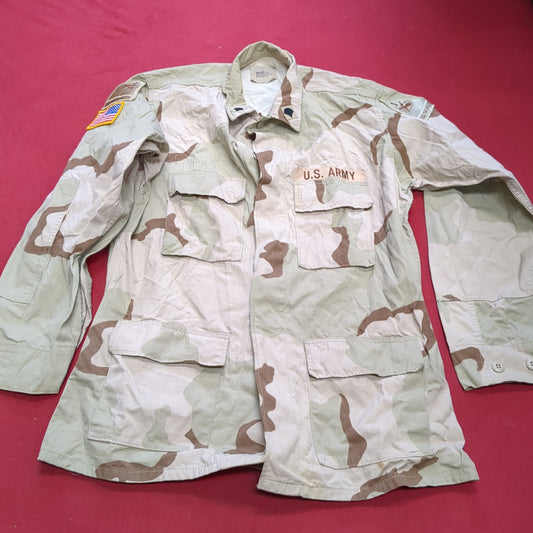 US Army Medium Long DCU Desert Camo Top Jacket Uniform (aa01-4)