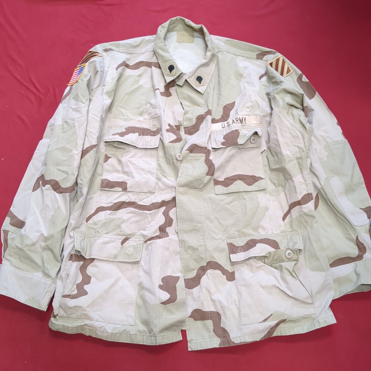 US Army Medium Long DCU Desert Camo Top Jacket Uniform (05s6)