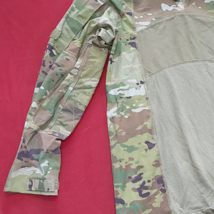 US Army Medium 1/4 Quarter Zip Type 2 Combat OCP Multicam FRAC Top Shirt excellent condition (fa09-enu69)