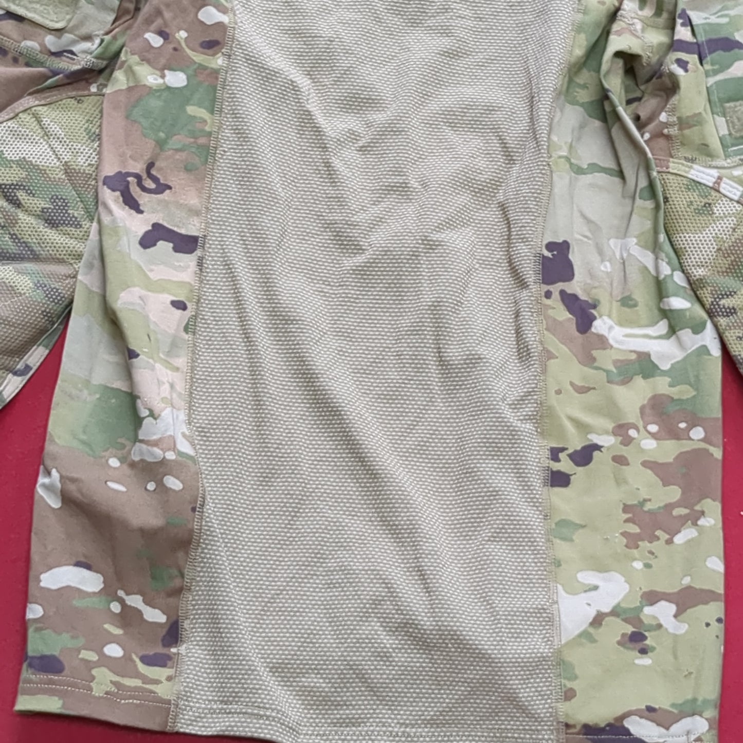 US Army Medium 1/4 Quarter Zip Type 2 Combat OCP Multicam FRAC Top Shirt excellent condition (fa09-enu69)