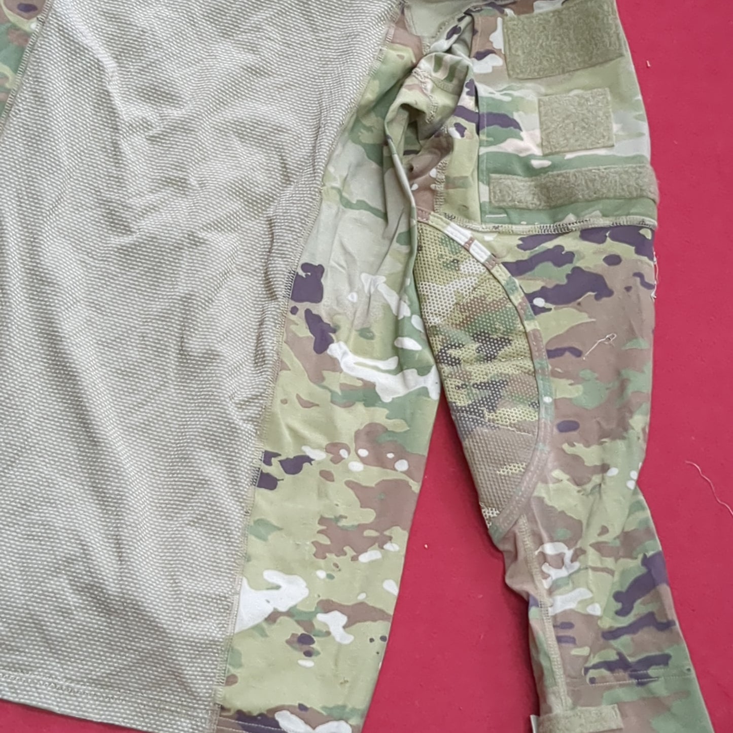 US Army Medium 1/4 Quarter Zip Type 2 Combat OCP Multicam FRAC Top Shirt excellent condition (fa09-enu69)