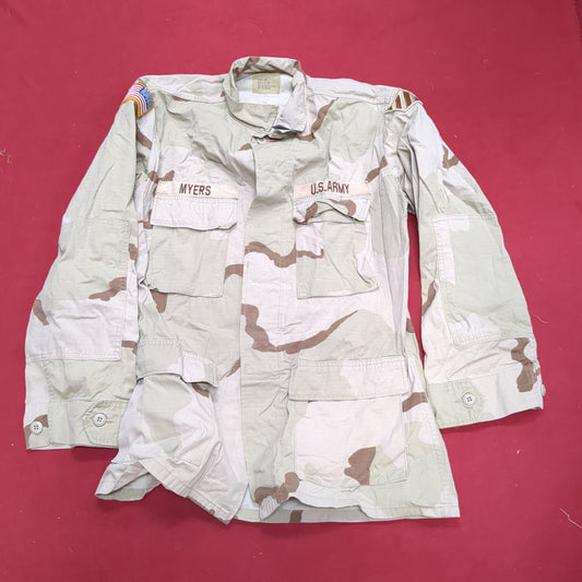 US Army Medium Long DCU Desert Camo Top Jacket Uniform (aa01-18)