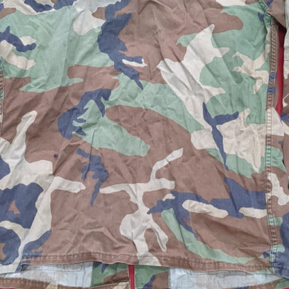 US Army BDU Small Regular Woodland Camo Uniform Top Shirt Good Condition (fa14-AUG150)