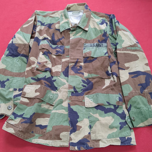 US Army Small Short BDU Woodland Camo Top Jacket Uniform (aa05-11)