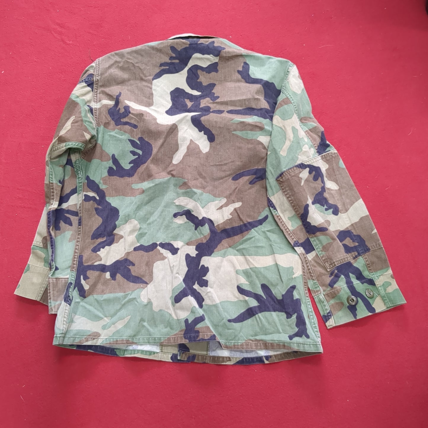 US Army Small X-Short BDU Woodland Camo Top Jacket Uniform (aa05-0)