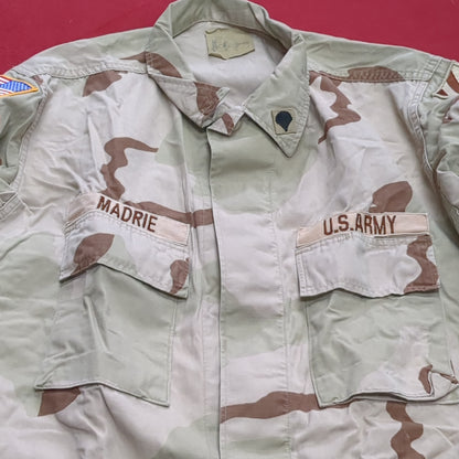 US Army DCU Desert Camo Blouse Size Medium Regular (aa06-21)