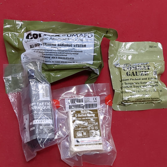 4pc Emergency Medical Trauma Survival Individual Kit (11Sg)