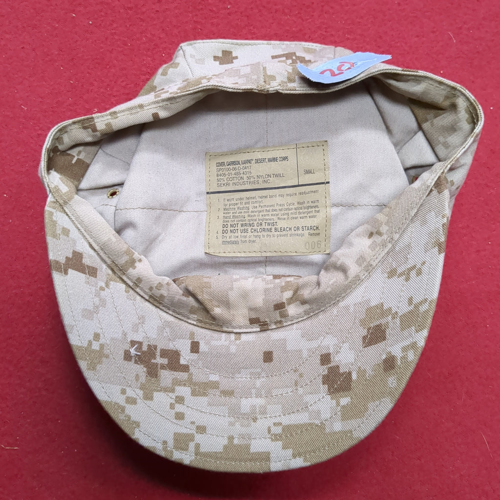 US Army USMC Marine Corps Garrison Cap Small Desert Marpat Camo