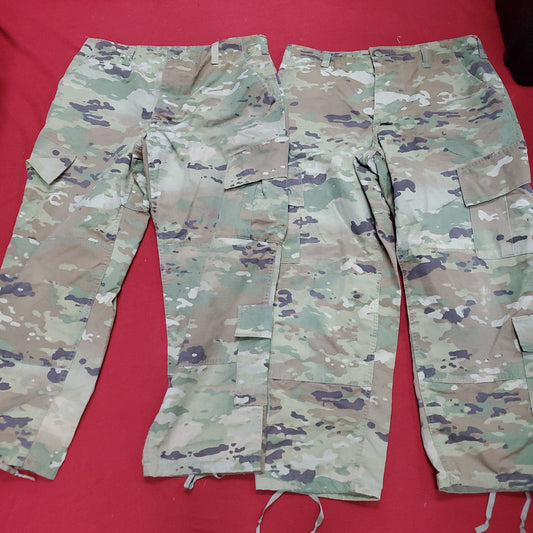 Lot of Two* US Army Medium X-Short Traditional OCP Uniform Pants Air Force Used (OCP11- ea07-AUG155)