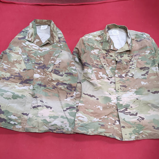 2 x  US Army Small-Long Top Jacket OCP Traditional Uniform (16s (ab07-D)