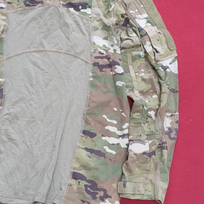 US Army Medium 1/4 Quarter Zip Type 2 Combat OCP Multicam FRAC Top Shirt (CSO- fa10-AUG228)