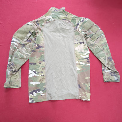 US Army Medium 1/4 Quarter Zip Type 2 Combat OCP Multicam FRAC Top Shirt (CSO- fa10-AUG228)