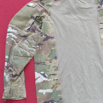 US Army Medium 1/4 Quarter Zip Type 2 Combat OCP Multicam FRAC Top Shirt (CSO- fa10-AUG228)