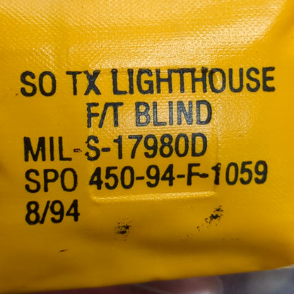 SO TX LIGHTHOUSE FOR THE BLIND Sea Marker for Life Vest/Jacket Dated 08/1994 (29s-C91)